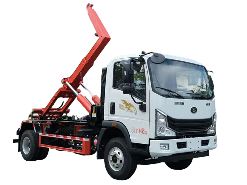 藍牌重汽豪曼重載勾臂垃圾車